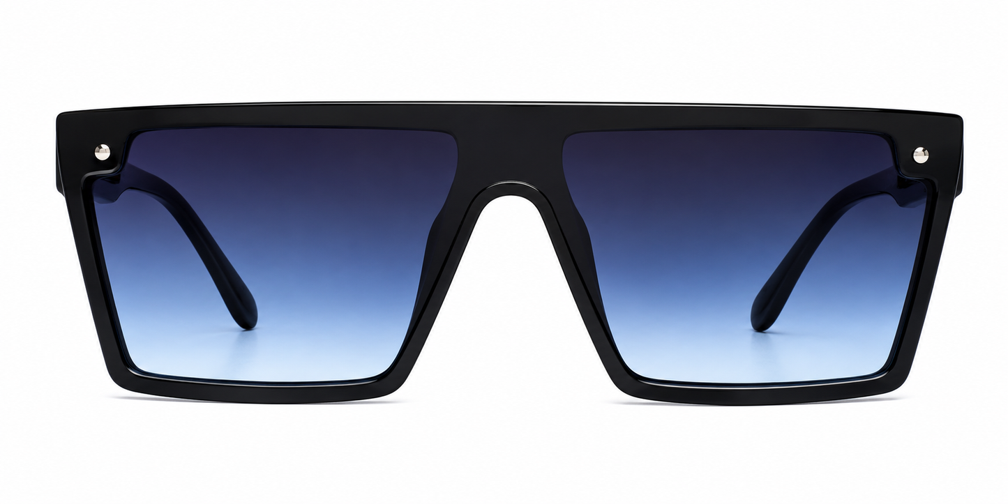 Glasso Premium Oversized Sunglasses — Bold Black Square Frame | UV Protection | Men & Women | Free Delivery Pakistan