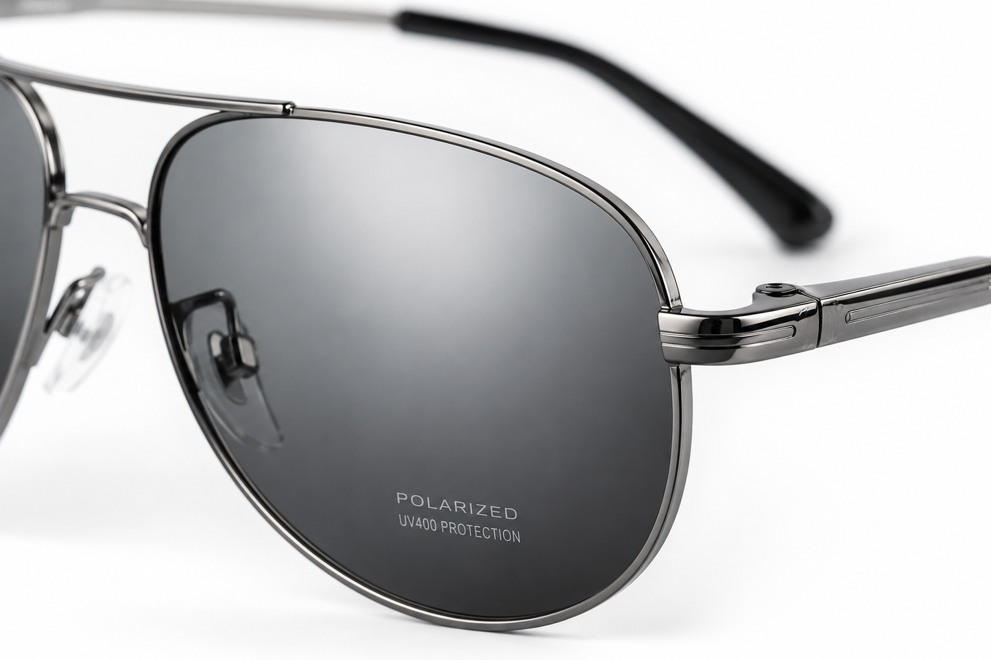 Glasso Aviator Sunglasses — Silver Mirror Polarized Lens | UV400 Protection | Premium Metal Frame | Men & Women | Free Delivery Pakistan