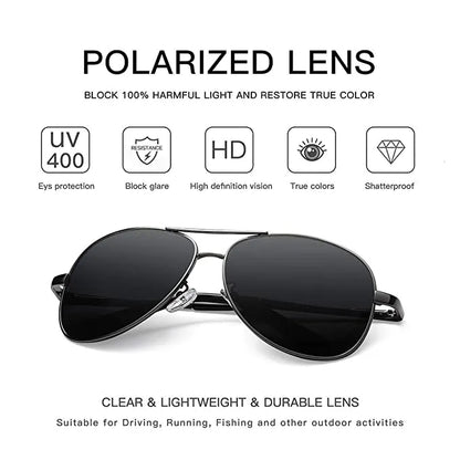 Polarized Aviator Sunglasses UV400 for Men