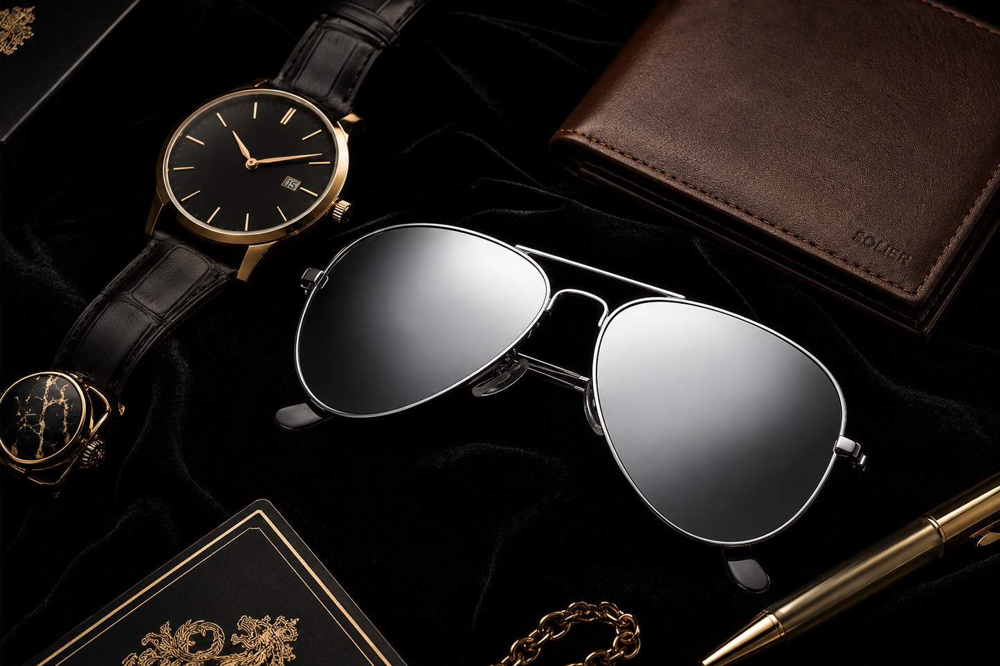 Glasso Aviator Sunglasses — Silver Mirror Polarized  Lens | UV400 Protection | Premium Metal Frame |  Men & Women | Free Delivery Pakistan