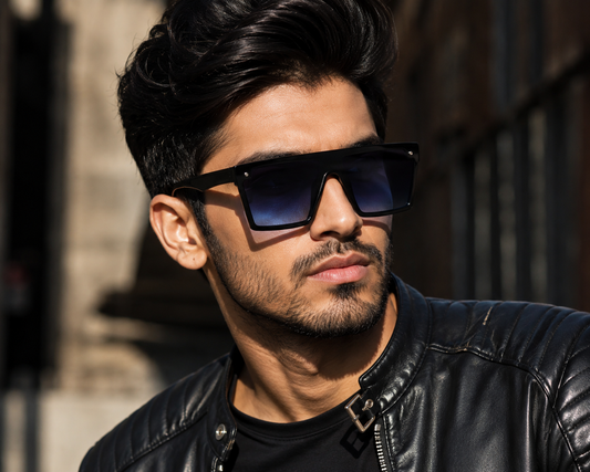 Glasso Premium Oversized Sunglasses — Bold  Black Square Frame | UV Protection |  Men & Women | Free Delivery Pakistan