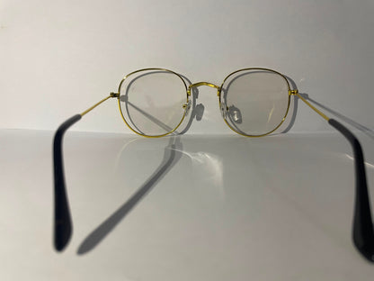 GLASSO Aureo | Vintage Gold Round Eyewear