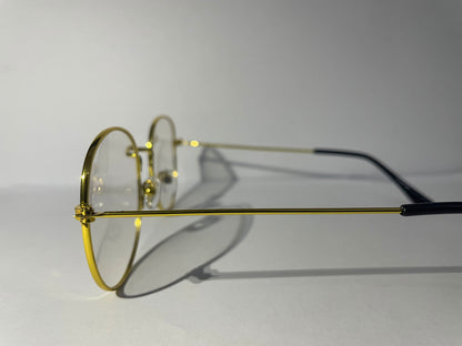 GLASSO Aureo | Vintage Gold Round Eyewear